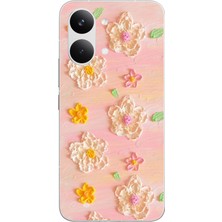 Le Balvo Poco X8 Pro Max Uyumlu Pastel Papatya Baskılı Silikon Kılıf