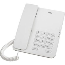 Karel TM140 Beyaz Analog Masa Üstü Kablolu Telefon (Kdo)