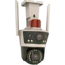 Apronx APX-WP262 6mp 3.6mm Çift Kamera 21 LED Wifi Ptz Kamera (Kdo)