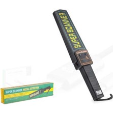 Hadron HDX6528 Super Scanner El Tipi Güvenlik Metal Dedektörü Siyah (Kdo)