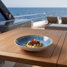 Happy Chef Blue Iris 3'lü Çukur Tabak Seti, Ø 23 cm - H.5 cm 540 Ml. , Thermoset Melamin