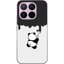 Le Balvo Xiaomi 17T Uyumlu Boyacı Panda Baskılı Silikon Kılıf