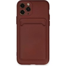 Aslanoğlu Store Newface Apple Iphone 11 Pro Kılıf Kelvin Kartvizitli Silikon - Bordo