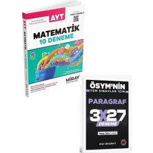 Anla Kazan Yayınları Miray 2027 Ayt Matematik 10 Deneme+ Evp Akademi Paragraf