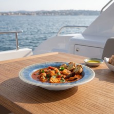 Happy Chef Blue Iris 3'lü Çukur Tabak Seti, Ø 22,8 cm - H.3,7 cm , Thermoset Melamin
