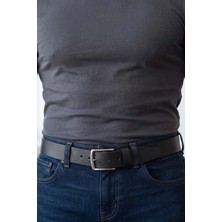 Detector %100 Hakiki Deri Erkek Kot Kemeri - 3.5 - 4 mm Kalın Dayanıklı Casual Jean ve Günlük Pantolon Kemeri