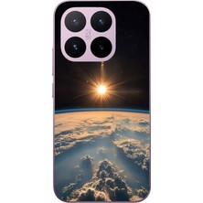 Le Balvo Xiaomi 17T Uyumlu Uzay Günbatımı Baskılı Silikon Kılıf