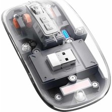 Armüz Kablosuz Mouse Fare Şarjlı Bluetooth Wireless Çift Modlu Sessiz