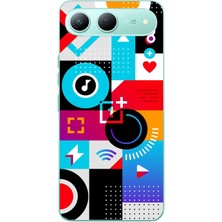 Le Balvo Tecno Spark 40 5g Uyumlu Teknoloji Çizgileri Baskılı Silikon Kılıf