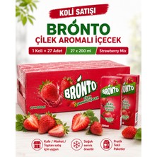 Bronto Çilek Aromalı Içecek 200 ml x 27 Adet – Koli