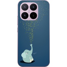 Le Balvo Xiaomi 17T Uyumlu Uyuyan Fil Baskılı Silikon Kılıf