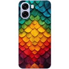 Le Balvo Oppo A6T - A6X Uyumlu Efsun Renk Demeti Baskılı Silikon Kılıf
