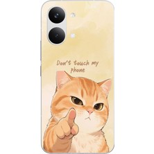 Le Balvo Poco X8 Pro Max Uyumlu Dont Touch My Phone Baskılı Silikon Kılıf