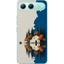 Le Balvo Tecno Spark 40 5g Uyumlu Sonbahar Evi Baskılı Silikon Kılıf
