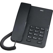 Karel TM140 Siyah Analog Masa Üstü Kablolu Telefon (Kdo)