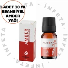 İnfeta 1 Adet 10 ml Amber Çiçeği Esansiyel Koku Yağı - Hava Nemlendirici Buhardanlık Kokusu Uçucu Yağ - Kurutma Topu Ütü Aroma Kokusu Oda Kokusu