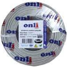 Onli ON-4122 4+1 1x0,22 Mini Coax 4X0,22MM 2X0,50MM 100 Metre Cca Kamera Kablosu (Kdo)