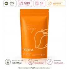 Mango Dondurularak Kurutulmuş 50 gr Freeze Dried Çıtır Mango Kuru Meyve Cipsi-Büyük Paket (50 Gr)
