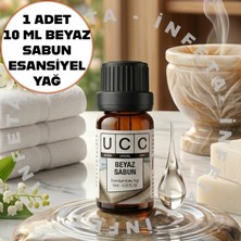 İnfeta 1 Adet 10 ml Beyaz Sabun Esansiyel Koku Yağı - Hava Nemlendirici Buhardanlık Kokusu Uçucu Yağ - Kurutma Topu Ütü Aroma Kokusu Oda Kokusu