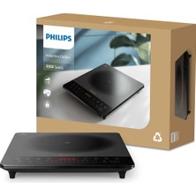Philips 2000W Ultra Ince Şık Indüksiyonlu Ocak: 8 Ön Ayarlı, Otomatik Kapanmalı ve Çocuk Kilitli Taşınabilir HD5850-90