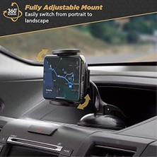 Scosche Suhwd-Xces0 Select Vantuzlu Telefon Tutucu, Araç Için, Ayarlanabilir Kilitleme Kolu, Hızlı Açma Düğmesi, Siyah