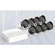 Tenda K8W-3TC 8 Kanal Nvr Kayıt Cihazı + 8 Adet Outdor Ip Wifi Bullet Kamera Set (Kdo)
