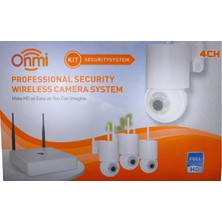 Apronx DS440 4 Kanal Nvr + 3mp 4 Kamera Full Color Mik. Ptz Wifi Set (Kdo)