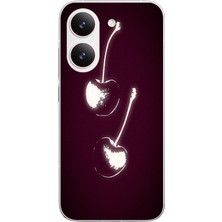 Le Balvo Poco X8 Pro Uyumlu Iki Kiraz Baskılı Silikon Kılıf