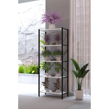 Awox Lavanta 5 Katlı Metal Çiçeklik Saksılık Standı 150 cm Dekoratif Bitki Rafı Balkon Salon Bahçe Çiçek Standı