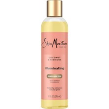 EstoreBox Shea Moisture Vücut Yağı, Banyo Masaj Donuk Cilt Hindistan Cevizi Yağı Ebegümeci Için Parlaya