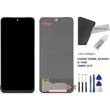 Tkgz - Xiaomi Poco X4 Pro Uyumlu LCD Ekran Dokunmatik Wandey Servis LCD OLED + B-7000 + Tamir Kiti