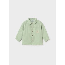 Tiffany Baby & Kids Mayoral Erkek Bebek Müslin Gömlek Yeşil 1119