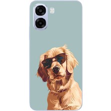 Le Balvo Oppo A6T - A6X Uyumlu Karizmatik Köpek Baskılı Silikon Kılıf