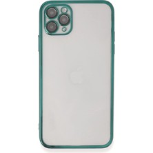 Mey Ithalat®  iPhone 11 Pro Kılıf  Lensli Silikon - Yeşil