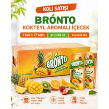 Bronto Kokteyl Aromalı Içecek 200 ml x 27 Adet – Koli