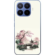 Le Balvo Xiaomi 17T Pro Uyumlu Japon Bahçesi Baskılı Silikon Kılıf