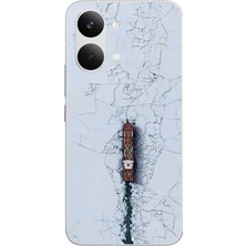 Le Balvo Poco X8 Pro Max Uyumlu Yük Gemisi Baskılı Silikon Kılıf