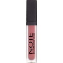 EstoreBox Note Cosmetique Mattemoist Lipgloss 413 Coral Touch Yarı Mat Saten Bitişli Likit Ruj - Kahverengi