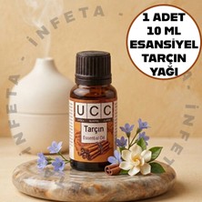 İnfeta 1 Adet 10 ml Esansiyel Tarçın Koku Yağı - Hava Nemlendirici Buhardanlık Kokusu Uçucu Tarçın Kokulu Yağ - Kurutma Topu Ütü Aroma Kokusu Oda Kokusu