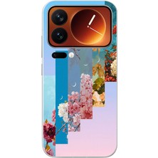 Le Balvo Xiaomi 17 Pro Max Uyumlu Dik Çiçek Tabloları Baskılı Silikon Kılıf