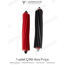 Yedektronik Roborock Qrevo Master / Qrevo Slim Uyumlu Çiftli Ana Fırça Seti | Yüksek Kalite