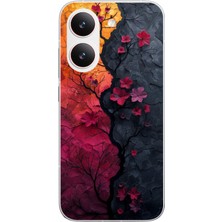Le Balvo Poco X8 Pro Uyumlu Yaprak Geçişkenliği Baskılı Silikon Kılıf