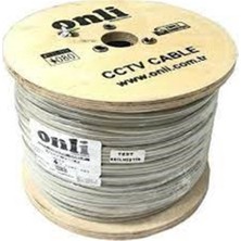 Onli ON-2201 2+1 1x0,22 Mini Coax 2X0,22MM 500 Metre Cctv Kamera Kablosu (Kdo)