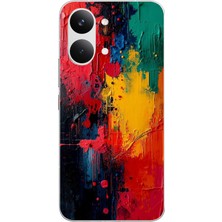 Le Balvo Poco X8 Pro Max Uyumlu Renklerin Dansı Baskılı Silikon Kılıf