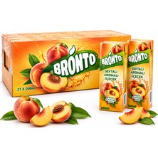 Bronto Şeftali Aromalı Içecek 200 ml x 27 Adet – Koli