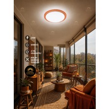 OEM 24 W Kristal Çerçeveli Tavan Armatürü, ESEMLIGHT,6400 K Beyaz Işık (Turuncu)