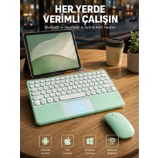 İlk El Grup Bluetooth Touchpad Klavye Ultra Ince Taşınabilir Q Klavye Yeni Nesil