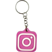 OEM Nfc Anahtarlık - Instagram Anahtarlık Pembe (Küçük Boy 3 Cm)