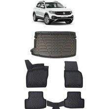 OEM Volkswagen T-Cross 2026 Model Ile Uyumlu 5d Premium Ekstra Havuzlu Paspas ve Bagaj Havuzu Set