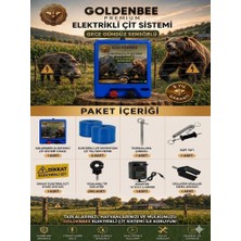 OEM Goldenbee Start Kit Elektrikli Çit Sistemi Domuz ve Ayı Kovucu 1000MT Adaptörlü Model (SET-102)